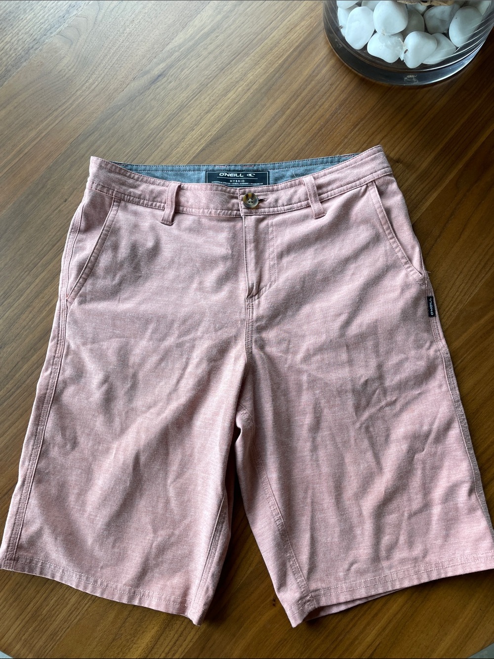 O'Neill Men's Dusty Rose Flat Front Chino Shorts